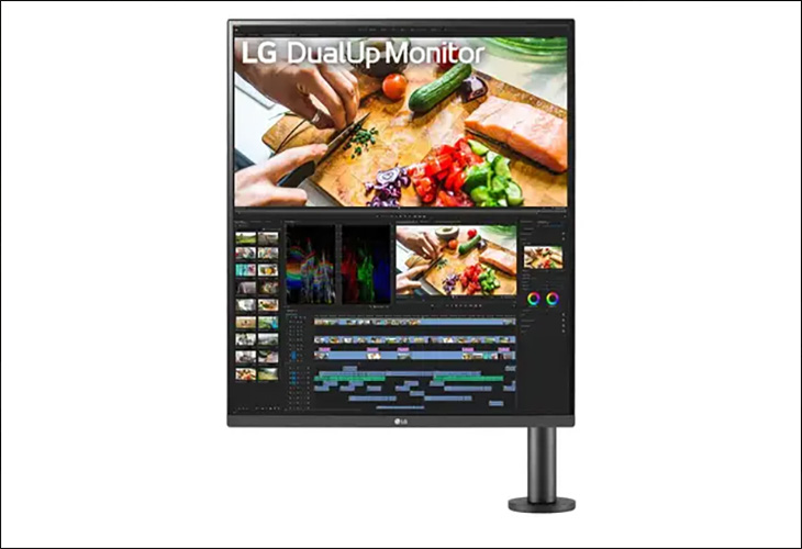 LG DualUp có tấm nền IPS LCD với tỷ lệ hiển thị 16:18