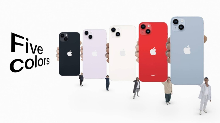 Màu sắc iPhone 14 và iPhone 14 Plus