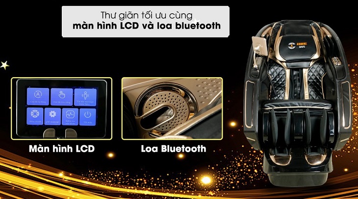 Ghế Massage Airbike Sports MK-337 có thể kết nối loa Bluetooth để nghe nhạc thư giãn