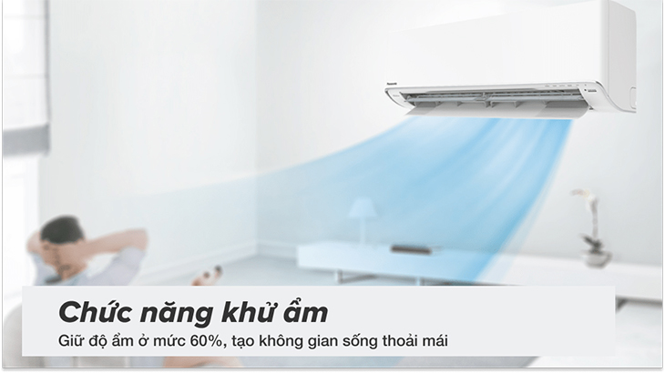 Chức năng khử ẩm giúp giữ độ ẩm ở mức 60 - 70%