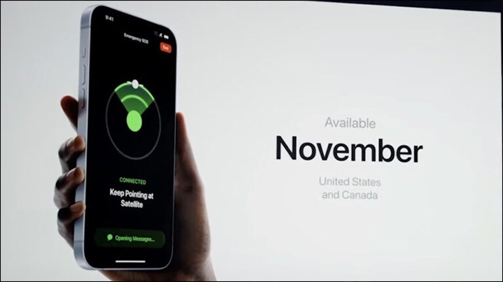 dòng series iPhone 14 có hỗ trợ tính năng liên lạc khẩn cấp qua vệ tinh (Emergency SOS)