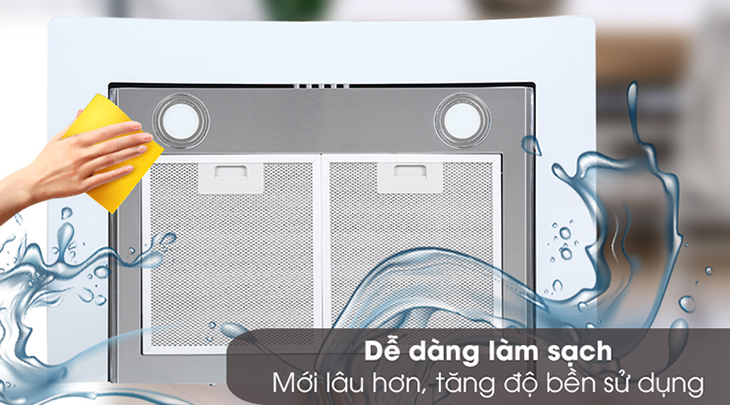 Máy hút mùi than hoạt tính dễ dàng lắp đặt và vệ sinh