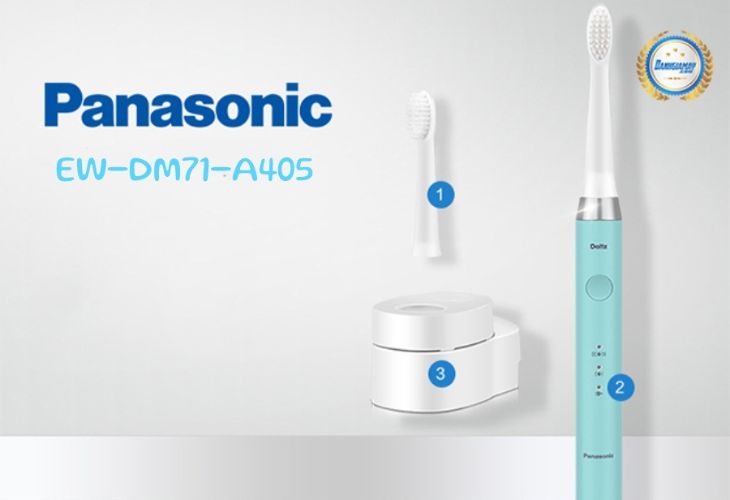 Bàn chải điện Panasonic có thể dùng 22 ngày với 1 lần sạc