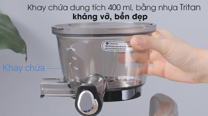 Kuvings C7000 được trang bị khay chứa có dung tích lớn