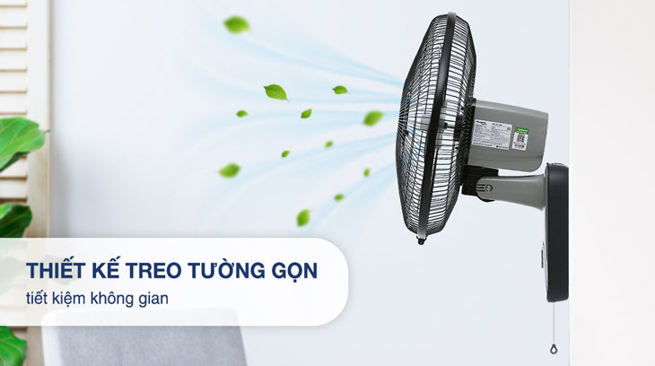 Quạt treo Kangaroo KG723 thuộc loại quạt treo tường gọn đẹp, tiết kiệm hiệu quả không gian nhà bạn