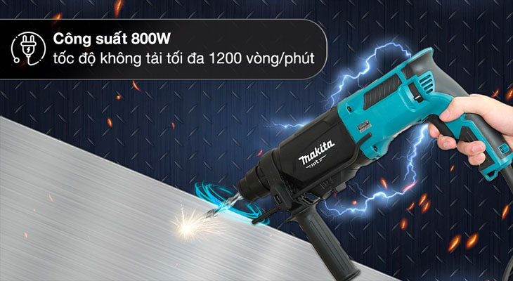 Máy khoan đa năng điện Makita M8701B 800W hỗ trợ nhanh các công việc.