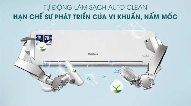 Chức năng tự làm sạch Auto Clean diệt khuẩn, khử mùi hiệu quả