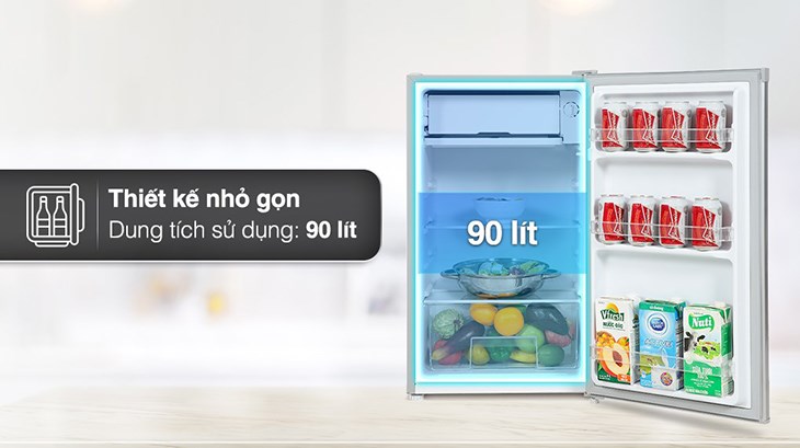 Tủ lạnh Beko 90 lít RS9052S với dung tích 90 lít phù hợp cho gia đình từ 1 - 2 người 