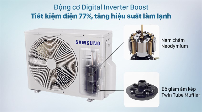 Máy lạnh Samsung Wind-Free Inverter 1.5 HP AR13TYGCDWKNSV với công nghệ Digital Inverter bảo vệ sức khỏe cho người dùng một cách tối ưu