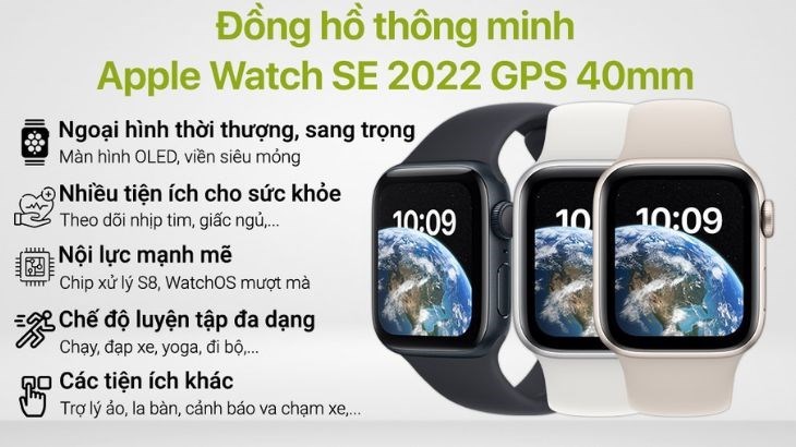 Apple Watch SE 2022 GPS 40mm 