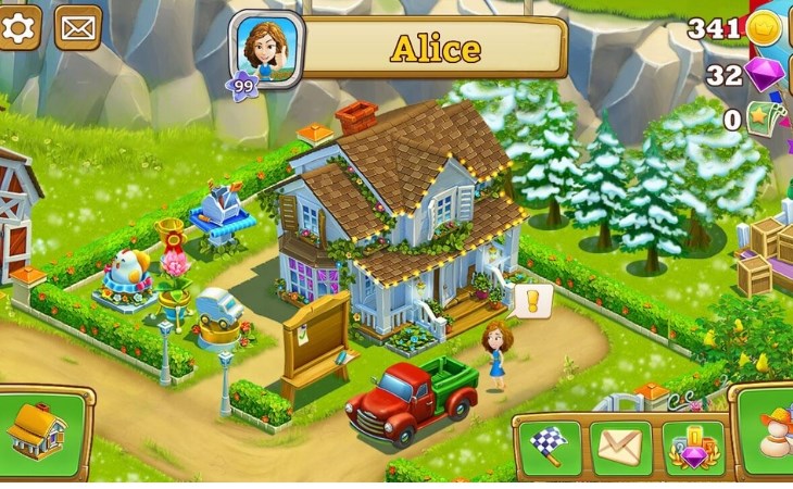 Giao diện của game Golden Farm