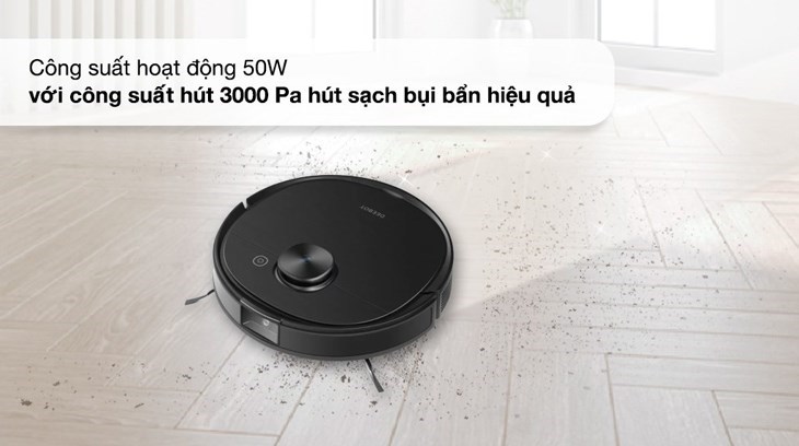 Robot hút bụi lau nhà Ecovacs Deebot T9 AIVI có công suất hút 3000Pa, đáp ứng tốt nhu cầu dọn dẹp của nhiều người dùng