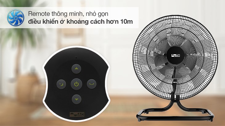 Quạt sàn AC 18 cánh DC inverter AIF01D1818 65W được tích hợp remote thông minh giúp người dùng có thể dễ dàng điều khiển ở khoảng cách hơn 10m