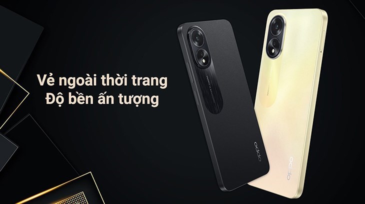 Điện thoại OPPO A38 6GB sở hữu vẻ ngoài năng động, trẻ trung