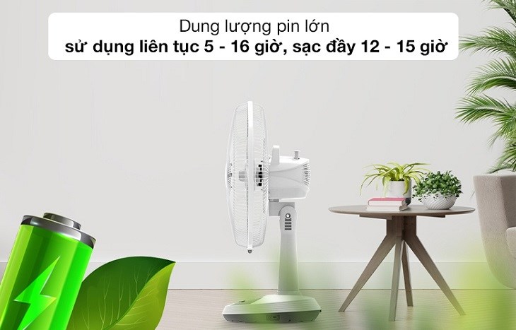 Quạt tích điện là lựa chọn hoàn hảo ở những nơi không có điện hoặc bị mất điện tạm thời