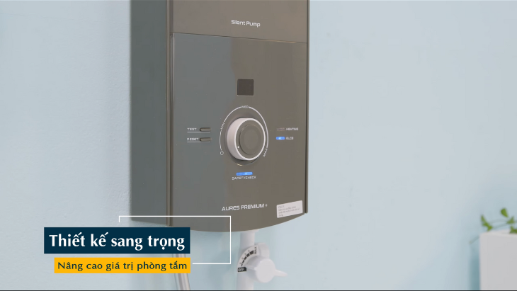 Máy nước nóng trực tiếp Ariston 4500W AURES PREMIUM+ 4.5P - Thiết kế bên ngoài