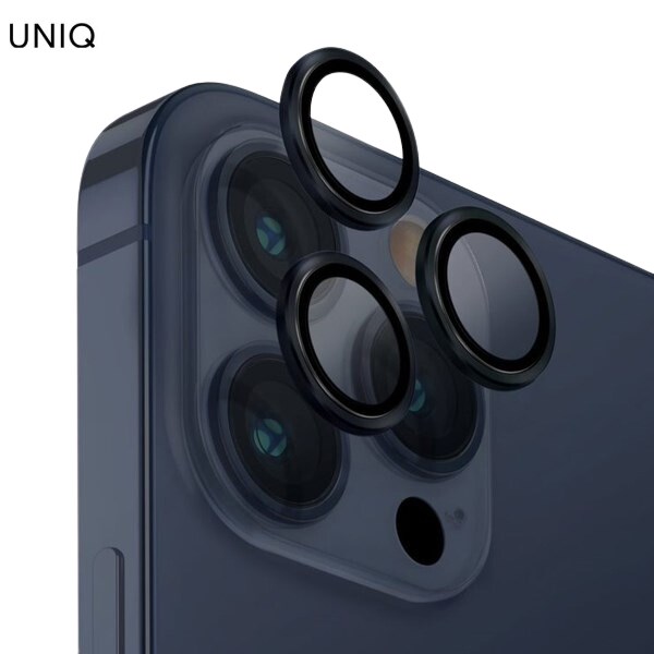 Miếng dán camera iPhone 15 Pro Max OPTIX ALUMINIUM UNIQ