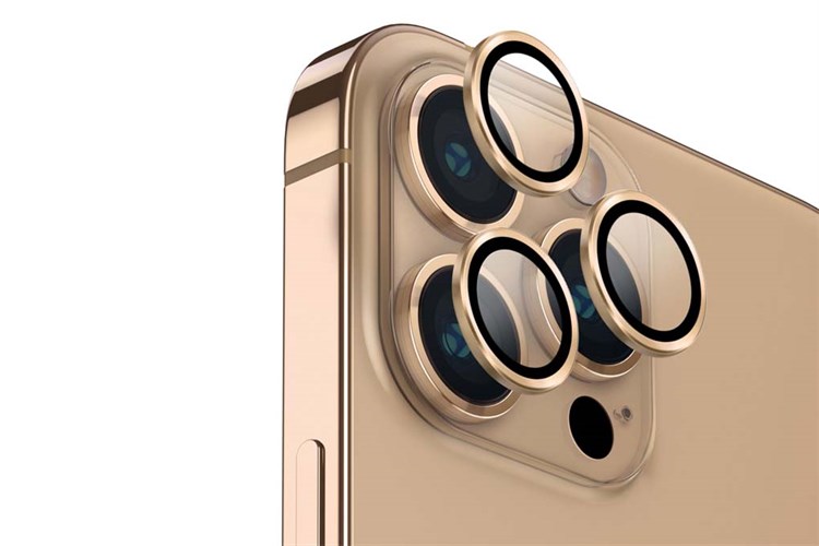 Miếng dán camera iPhone 14 Pro/14 Pro Max UniQ Màu Vàng