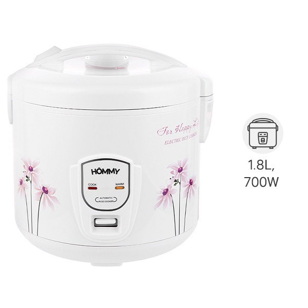 Nồi cơm nắp gài Hommy 1.8 lít JRC-180F