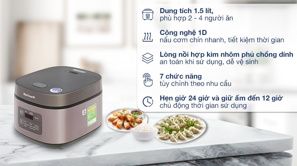 Nồi cơm điện tử BlueStone 1.5 lít RCB-5946