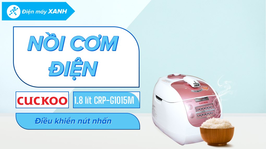 Nồi cơm điện tử áp suất Cuckoo 1.8 lít CRP-G1015M