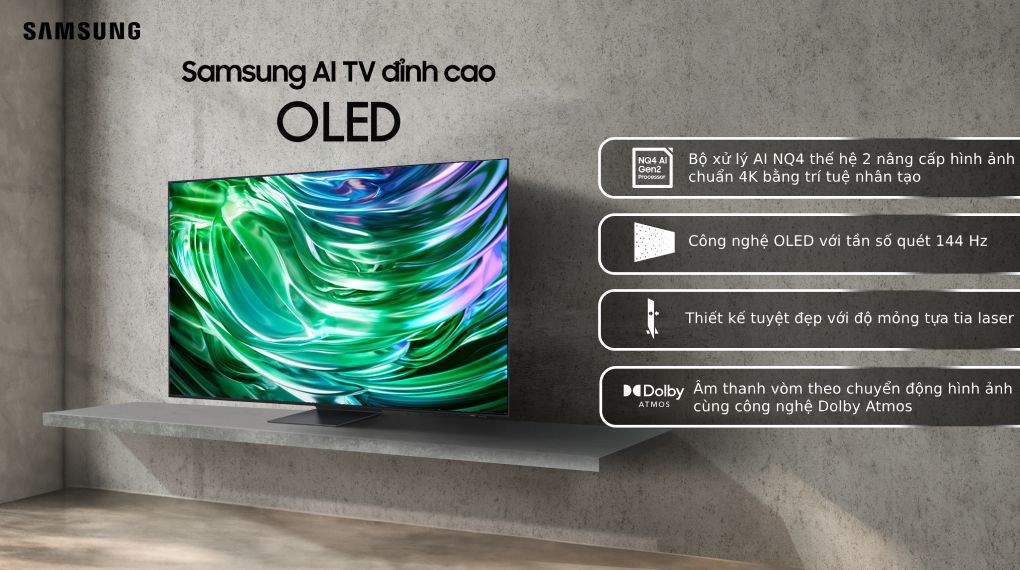 Smart Tivi OLED Samsung 4K 65 inch QA65S90D