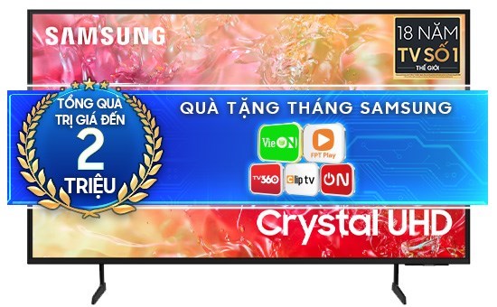 Smart Tivi Samsung 4K Crystal UHD 70 inch UA70DU7000