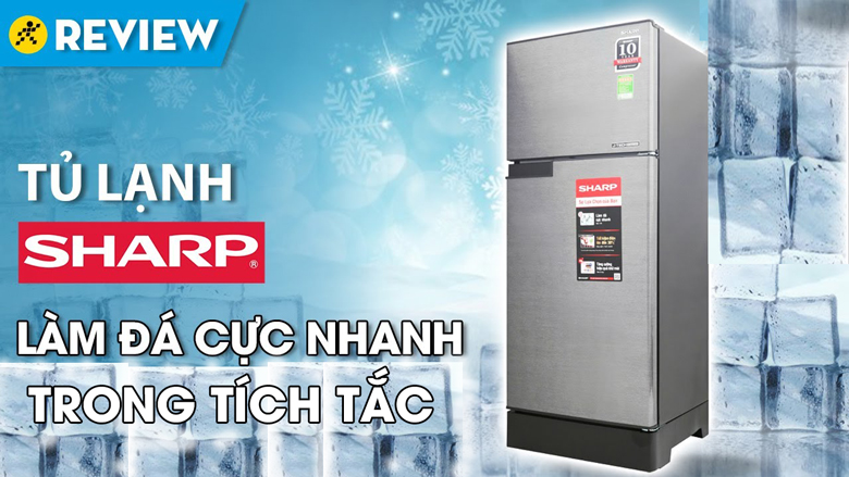 Tủ lạnh Sharp Inverter 165 lít SJ-X196E-DSS