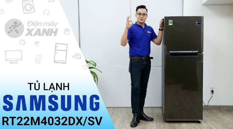 Tủ lạnh Samsung Inverter 236 lít RT22M4032DX/SV