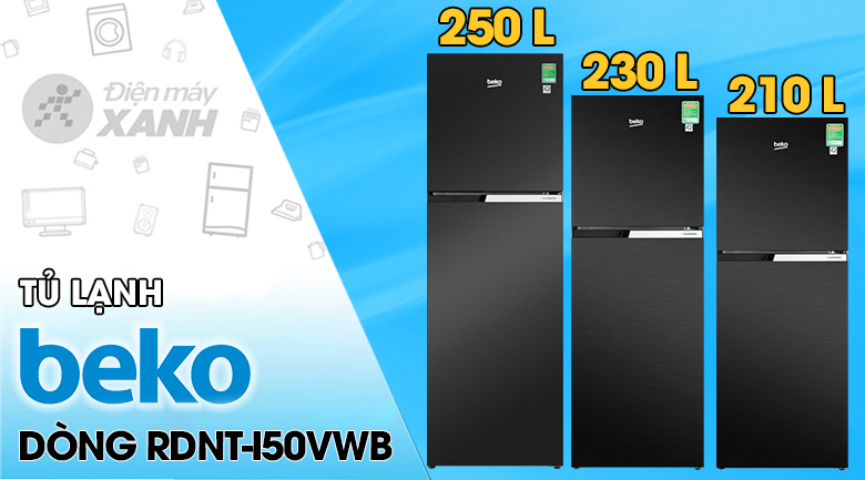 Tủ lạnh Beko Inverter 230 lít RDNT251I50VWB