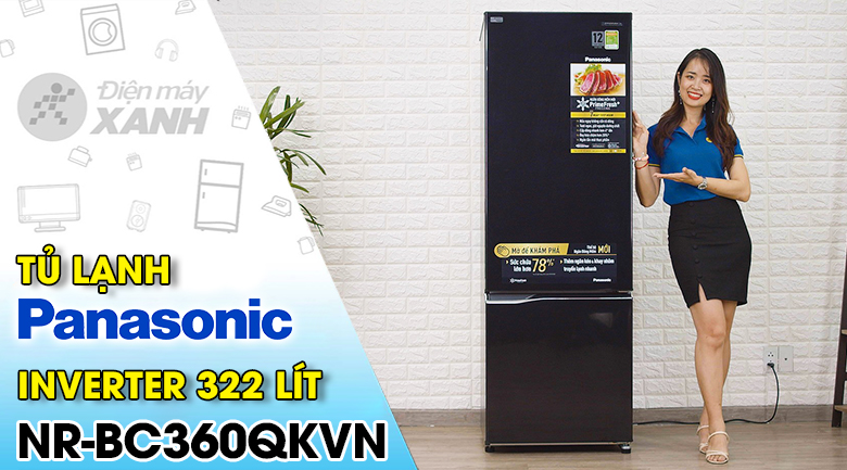 Tủ lạnh Panasonic Inverter 322 lít NR-BC360QKVN