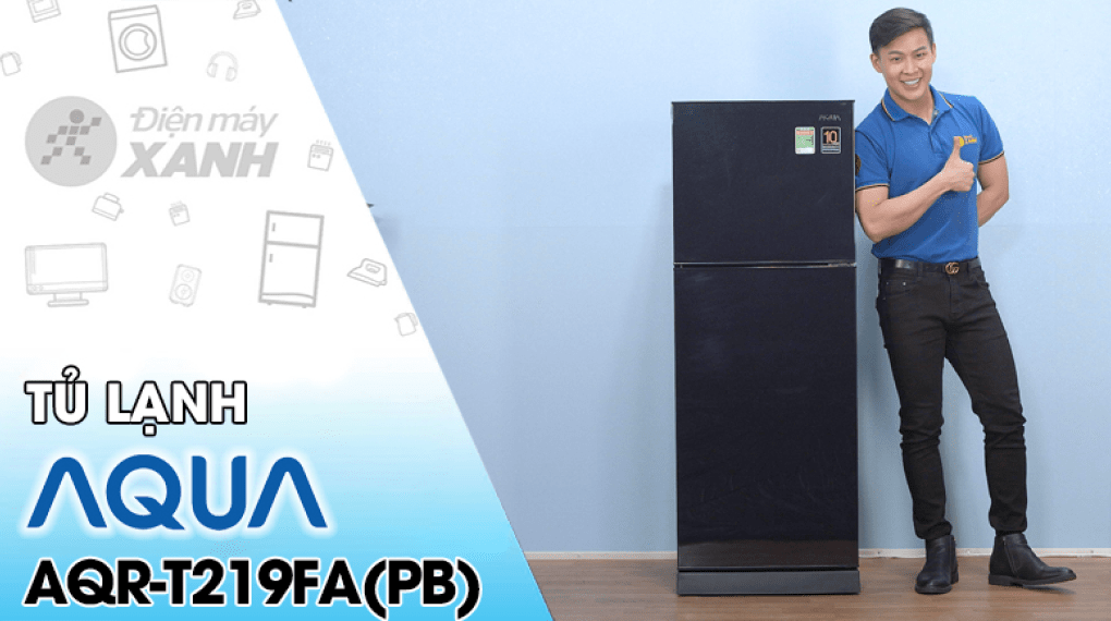 Tủ lạnh Aqua Inverter 186 lít AQR-T219FA(PB)