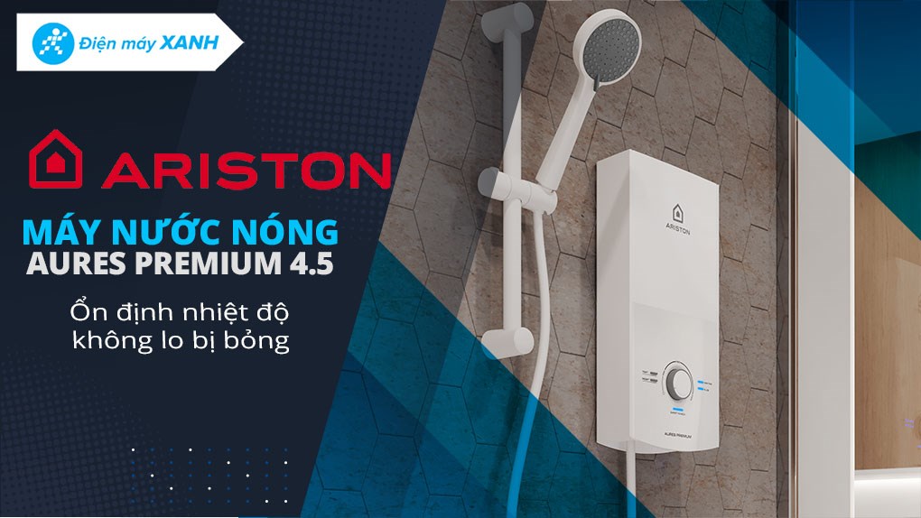 Máy nước nóng trực tiếp Ariston 4500W AURES PREMIUM 4.5