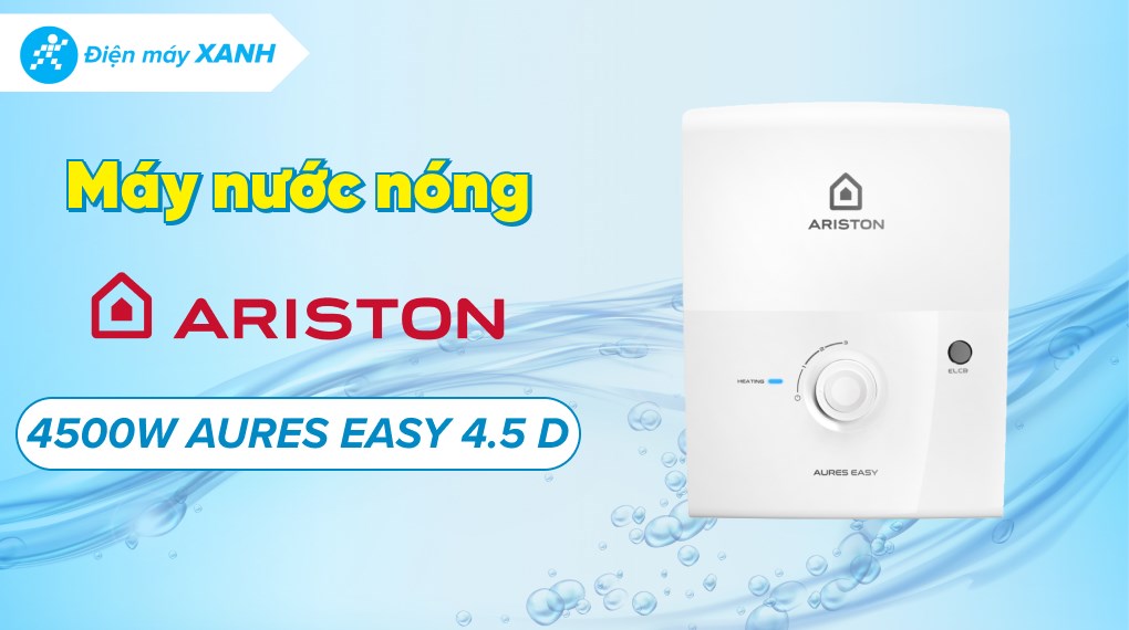 Máy nước nóng trực tiếp Ariston 4500W AURES EASY 4.5 D