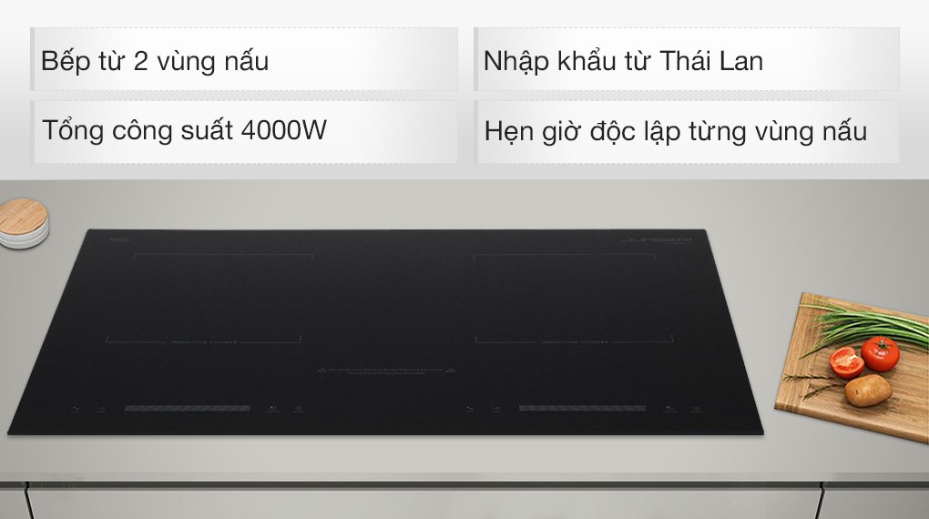 Bếp từ đôi lắp âm Junger CEJ-200-II