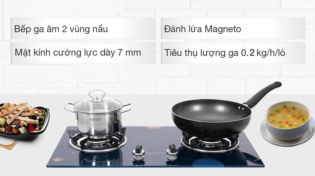 Bếp ga âm Kangaroo KG536B