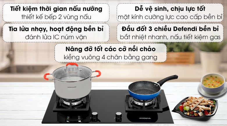 Bếp ga âm Modena BH 4724