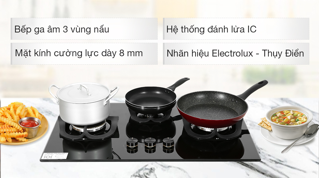 Bếp ga âm Electrolux EHG8321BC