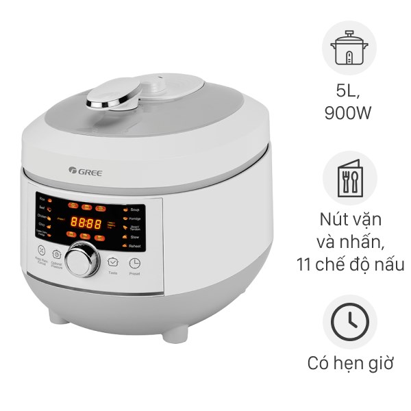 Nồi áp suất điện Gree CYFWK-50X62S 5 lít