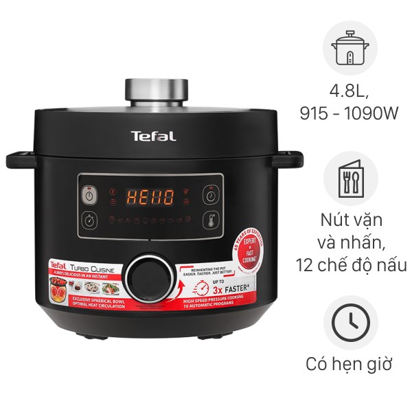 Nồi áp suất điện Tefal CY754830 4.8 lít