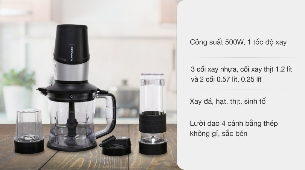 Máy xay sinh tố đa năng Sunhouse SHD5340 đen