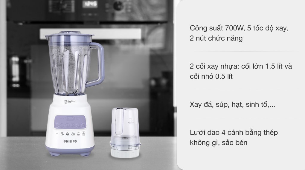 Máy xay sinh tố đa năng Philips HR2221/00