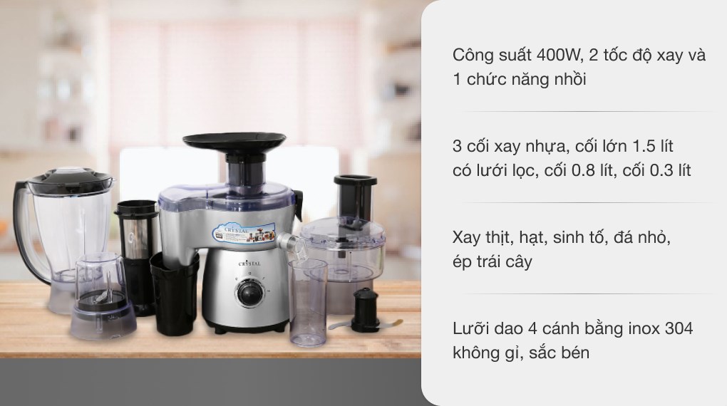 Máy xay sinh tố đa năng Crystal BL466ABD