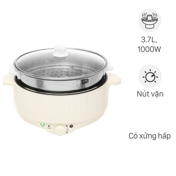 Nồi lẩu điện Mishio MK-275 3.7 lít