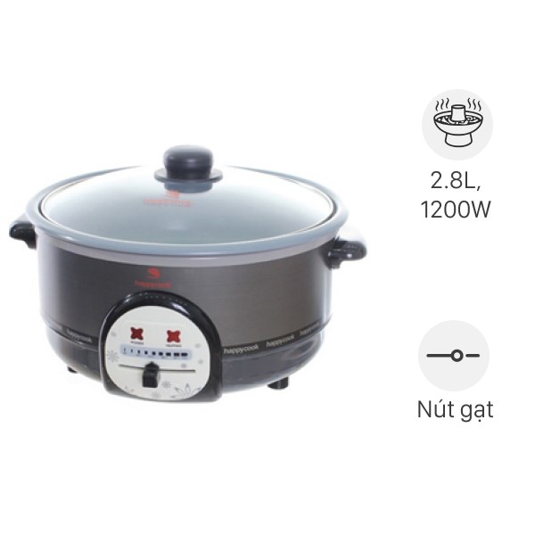 Nồi lẩu điện Happycook HCHP-300A 2.8 lít