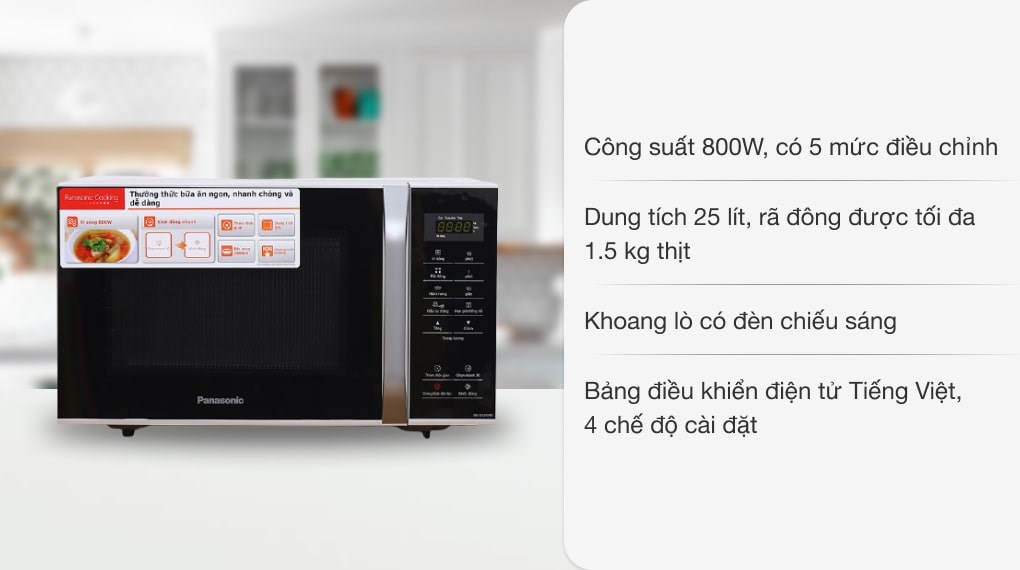 Lò vi sóng Panasonic NN-ST34HMYUE 25 lít