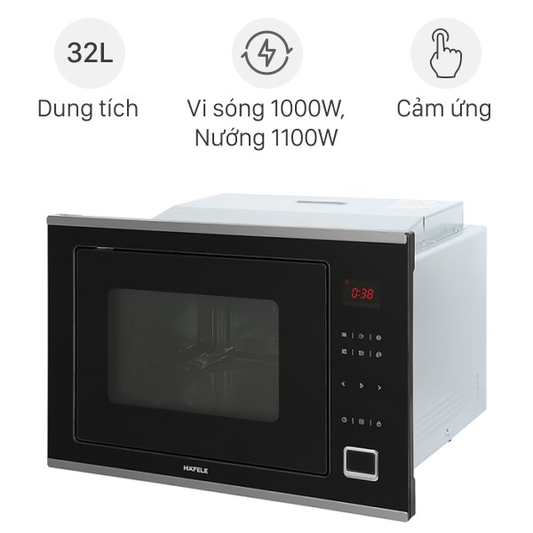 Lò vi sóng có nướng lắp âm Hafele HM-B38C (538.01.111) 32 lít