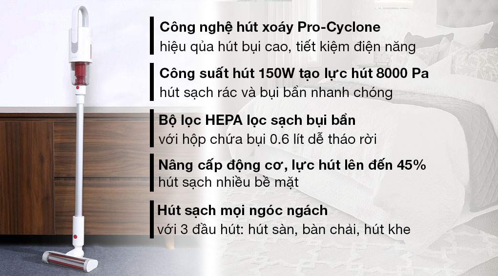 Máy hút bụi không dây Deerma VC20 PLUS