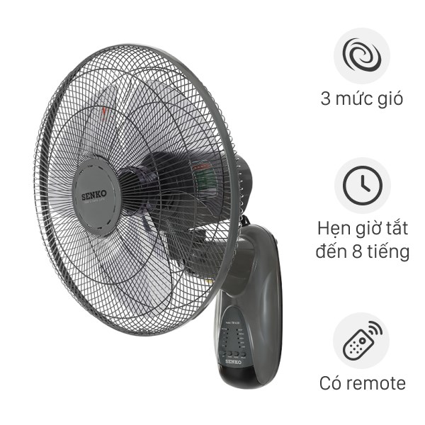 Quạt treo tường Senko 3 cánh TR1628 47W