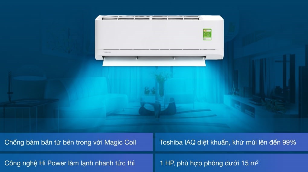 Máy lạnh Toshiba 1 HP RAS-H10U2KSG-V